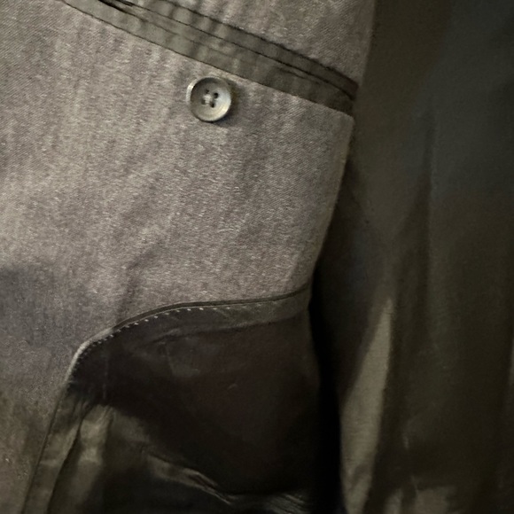 Banana Republic Dark Gray Two Button Wool Blazer 44R - Picture 5 of 14